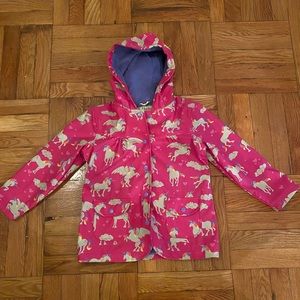 Hatley Girls Size 6 Flying Unicorn Raincoat